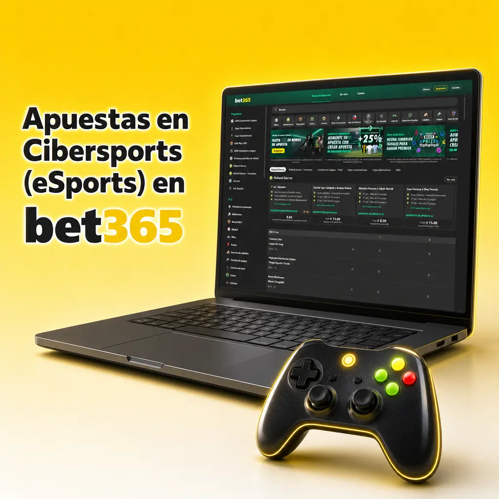 Sección de cibersports en bet365