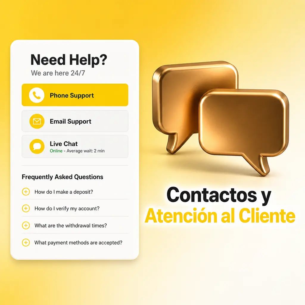 Canales de atención al cliente de bet365