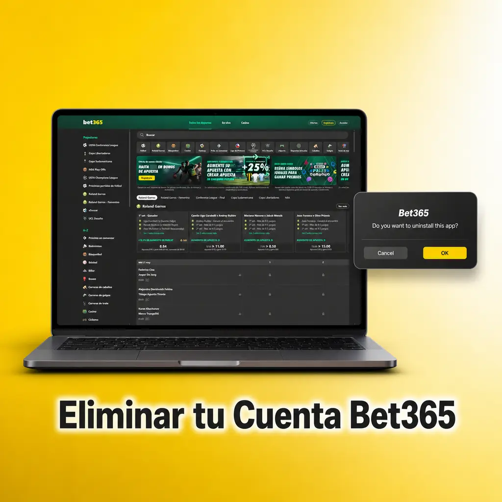 Cierre de cuenta Bet365