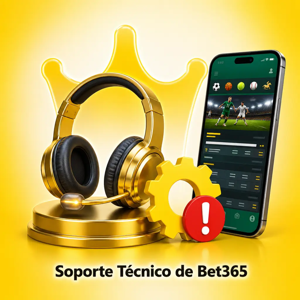 Pantalla del centro de ayuda de soporte técnico de Bet365